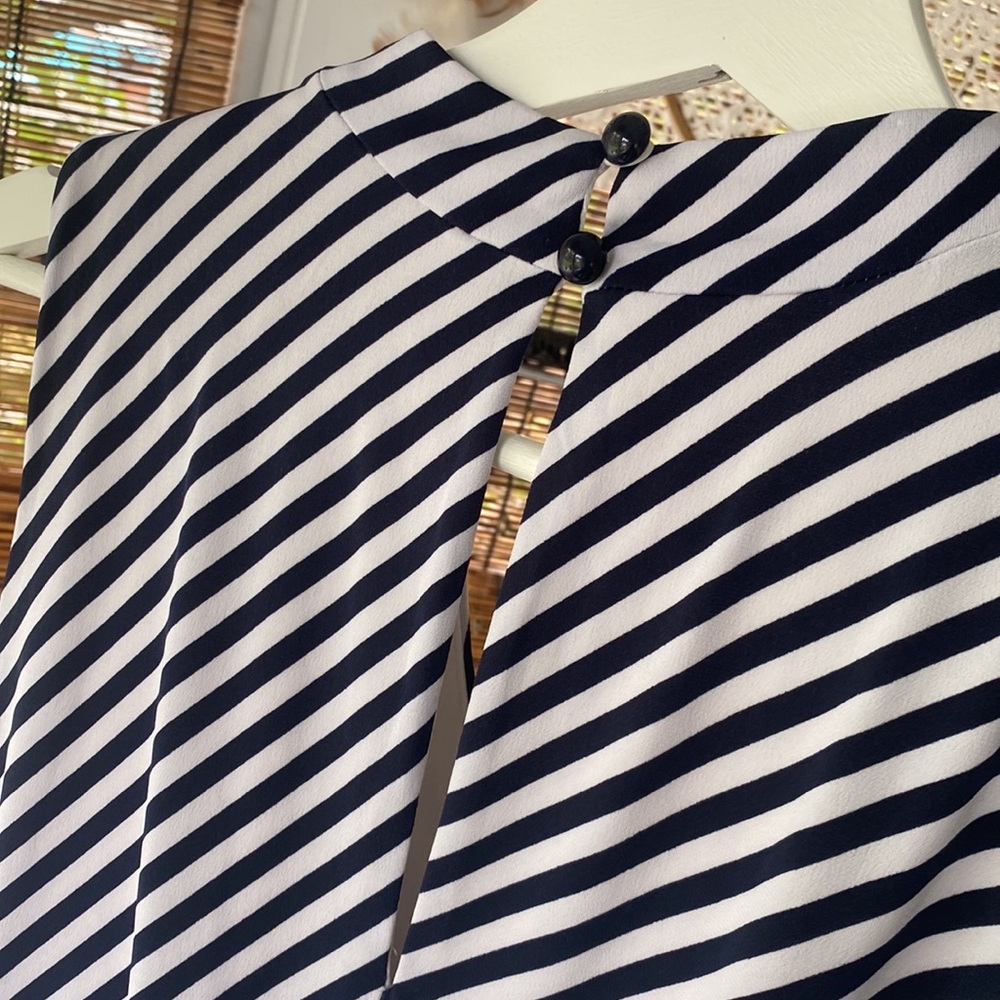 Striped Wide Leg Sailor Jump Suit - Picture 7 of 7